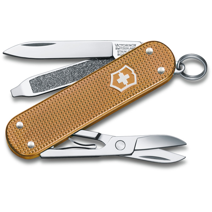 Ніж швейцарський 5 функцій, 58 мм, Victorinox Classic SD Alox Colors Wet Sand