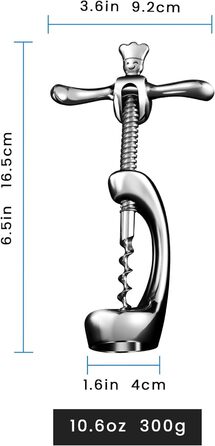 Відкривач для вина з нержавіючої сталі 16,5 х 9,2 см Gourmet Easy