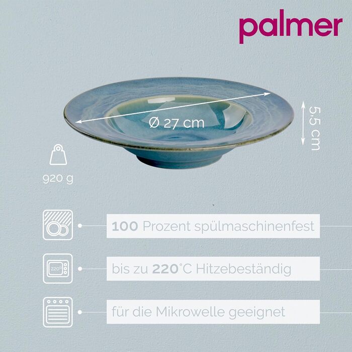 Глибока тарілка 27 см 2 шт palmer