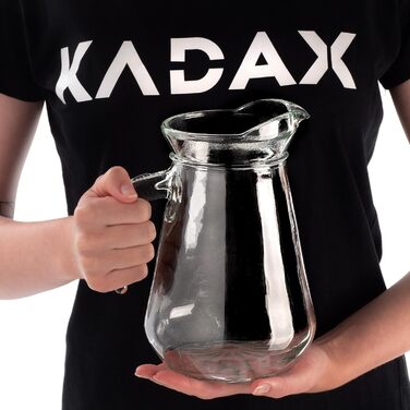 Скляний глечик з носиком та зручною ручкою 1,3 л KADAX