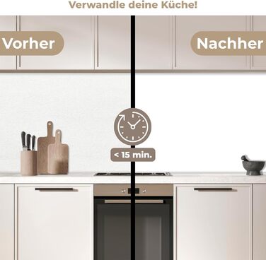 Кухонний фартух 60x250 см, самоклеючий фартух, кухонний фартух, кухонний фасад, самоклеючі кухонні фартухи - Осінь (Білий - Кольори, 80 x 200 см)