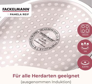 Кастрюля 1,7 л со стеклянной крышкой 16 см, пастельно-бежевый Pamela Reif Fackelmann
