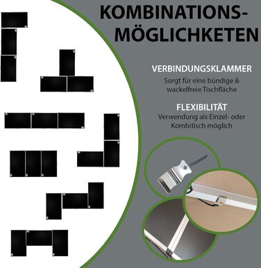 Комплект из 3 многофункциональных столов 100x60 см TRUTZHOLM
