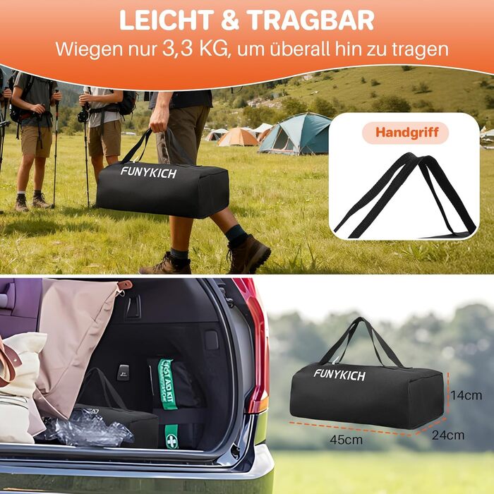 Складной кемпинговый стол 50,5 x 41 x 44/70 см FUNYKICH