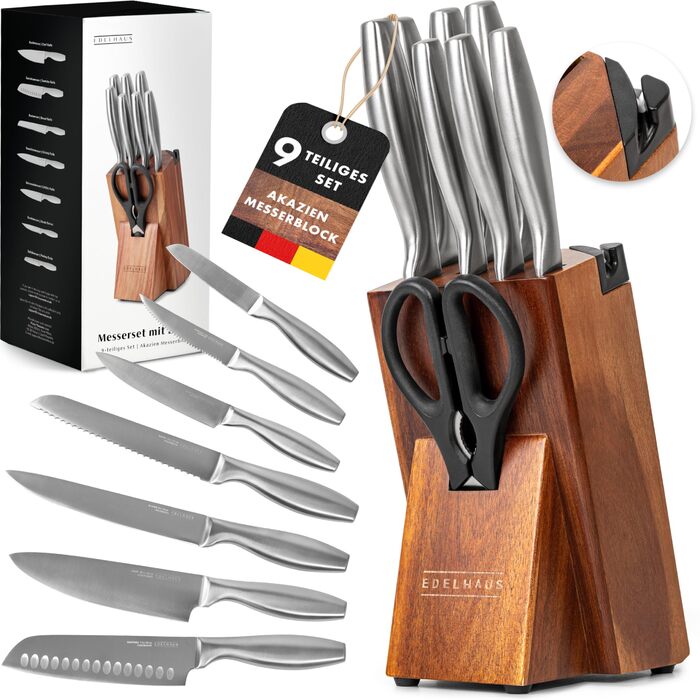 Набор профессиональных ножей 9 предметов Edelhaus