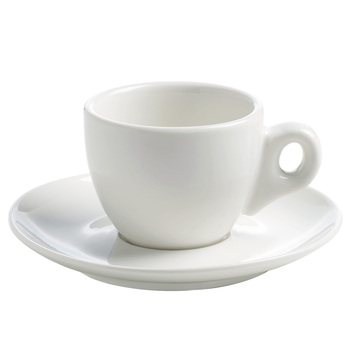Чашка для эспрессо с блюдцем Maxwell & Williams WHITE BASICS ROUND, фарфор, 70 мл
