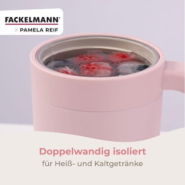 Термокружка из нержавеющей стали 720 мл двустенная, пастельно-розовая Pamela Reif Fackelmann