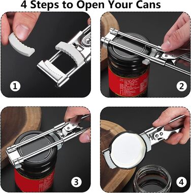 Набір з 2 відкривачів для банок, нержавіюча сталь Yüjuhe