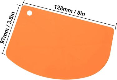 Скребок для теста 2 шт 12,8 х 9,7 см. Tadipri