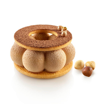 TRUFFLE CROWN 90 Форма силіконова 'еклер корона' Ø82 h29 мм (6х92 мл) + каттер