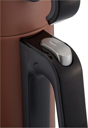 Електричний турецький чайник, 2200 Вт, чайник 3,5 л, скляний чайник 1,2 л, нержавіюча сталь, інтелектуальний контроль температури, захист від кипіння (84 см, Sunset)