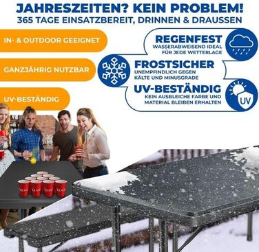 Стіл-фуршет 220 x 68 х 74 см KESSER