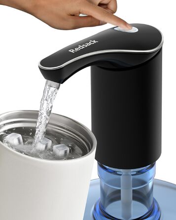 Потужний диспенсер для води з підзарядкою для 5-галонних пляшок Redsack