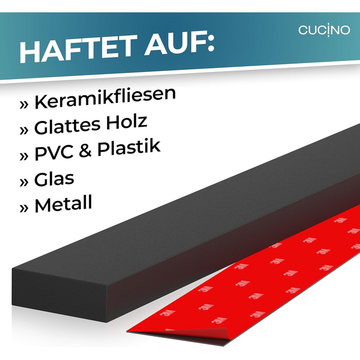 Магнітний тримач для ножів настінний 40 см, чорний CUCINO