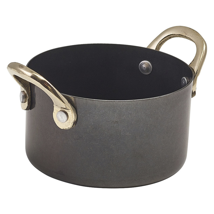 Мини-кастрюлька 9*5.25 см, 340 мл, Black Vintage Steel, GenWare