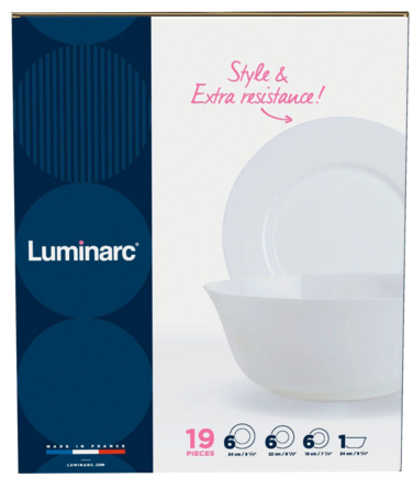 Сервиз столовый LUMINARC EVERYDAY, 19 предметов (6122524)