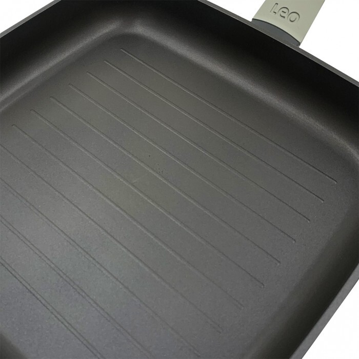 Сковорода-гриль с антипригарным покрытием BergHOFF LEO SHADOW, 24 х 24 см, 1,8 л