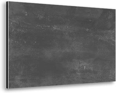 Кухонний фартух CREARREDA з алюмінію, виготовлений в Італії, захищає плиту та стіну, миється та легко встановлюється, металевий фартух, 48 x 72 см (чорний матовий)