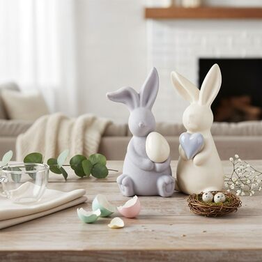 Декоративна фігурка кролика 2 шт levandeo