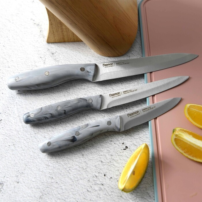 Набор ножей Fissman 3 ROMERO 3CR13 сталь (2702)