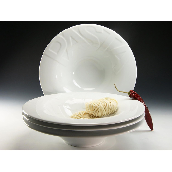 Набор тарелок для пасты 27 см, 4 предметов, белый Gourmet Creatable