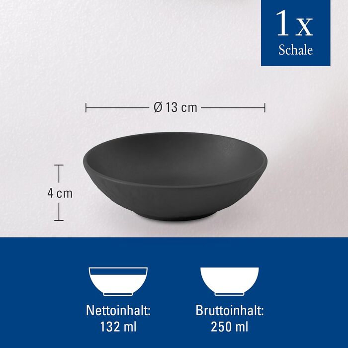 Десертная пиала 120 мл, черная Manufacture Rock Villeroy & Boch