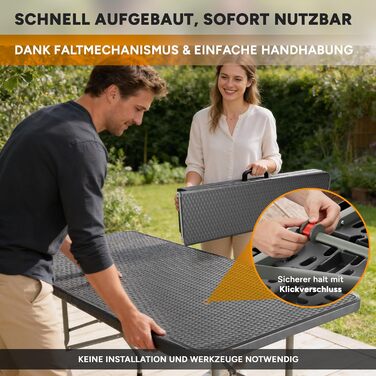 Складной набор со столом и 2 скамейками для кемпинга Rosentahl Skyfold