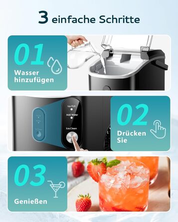 Льодогенератор виготовлення за 6 хвилин 120 Вт EUHOMY