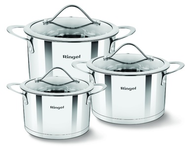 Набір посуду Ringel Fusion 6 пр. 1.9 л+2.6 л+3.6 л (6733720)