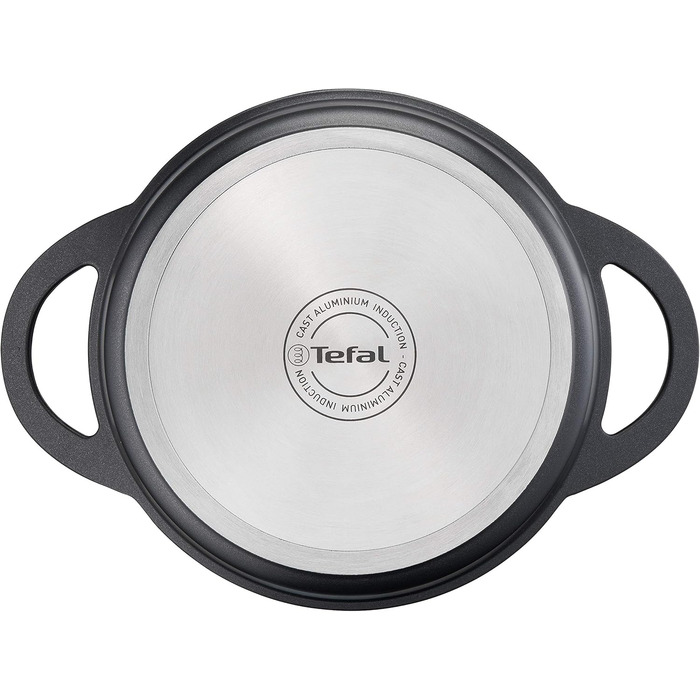 Жаровня 24 см с крышкой, черная TRATTORIA TEFAL