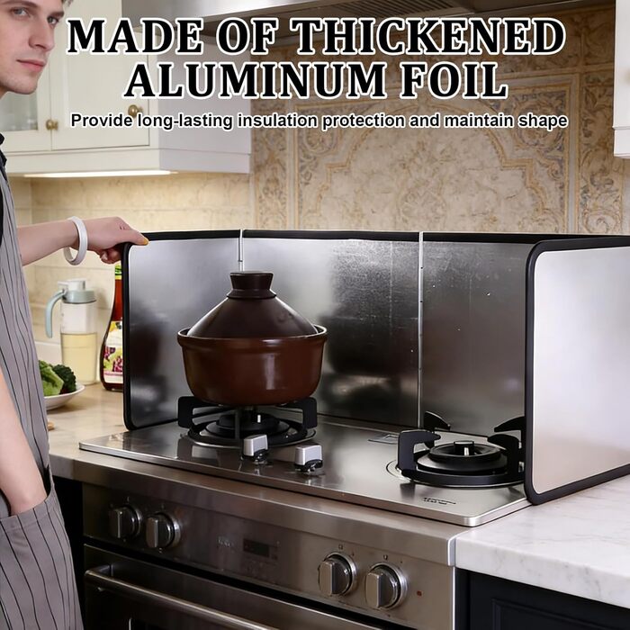 Защита от брызг для плиты 76 х 29 х 30 см PORFOYO