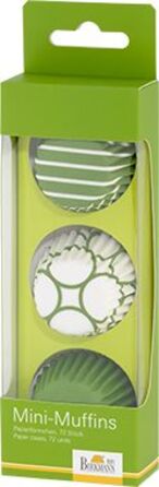 Набір форм для випічки міні-маффинов, 72 шт, 4,5 см, зелений / білий, Colour Splash RBV Birkmann