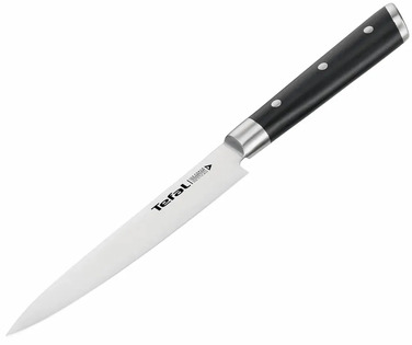 Набір ножів Tefal Ice Force, 2шт, нержавіюча сталь, пластик, чорний