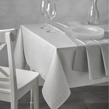 Скатерть Atenas Home Textile Delfos Blanco, хлопок с покрытием, 150 х 250 см