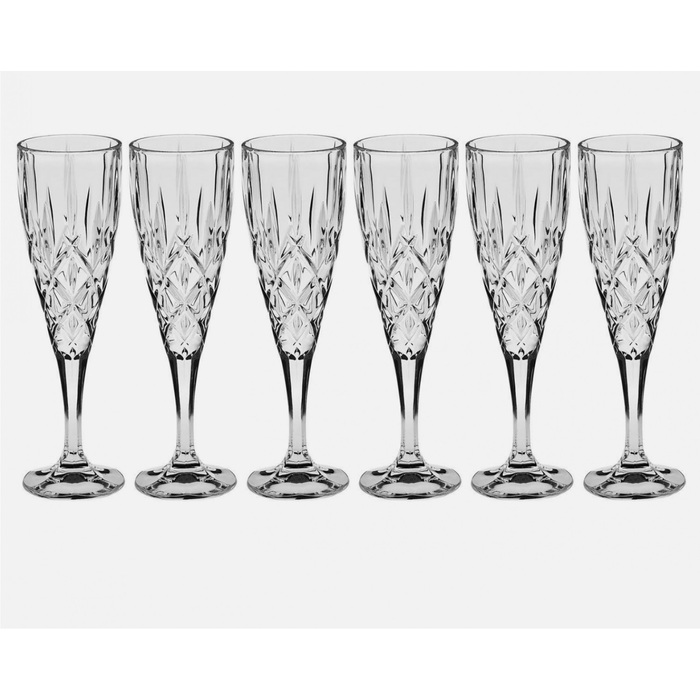 Бокалы для шампанского 180 мл, набор 6 предметов 9399 Sheffield BOHEMIA