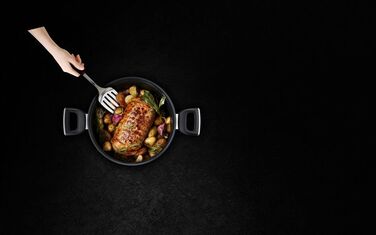 Tefal Pan Unlimited, стеклянная крышка, 5,3 л, черный, алюминий