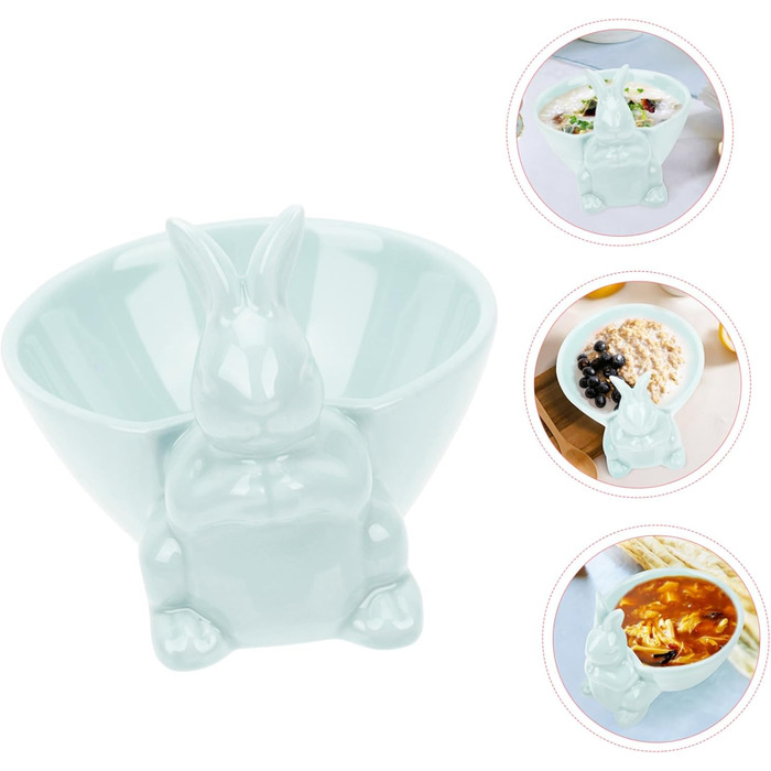 Керамическая миска с кроликом HOLIDYOYO