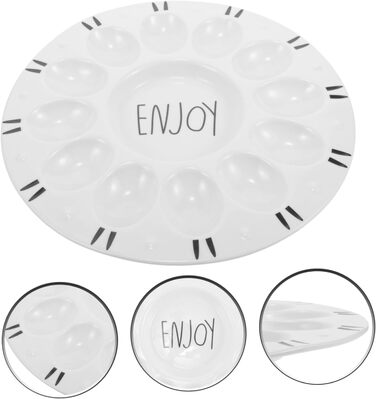 Керамічна підставка для фаршированих яєць для великодніх святкувань Cabilock