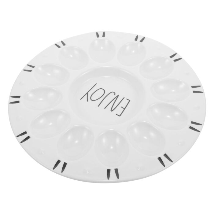 Керамічна підставка для фаршированих яєць для великодніх святкувань Cabilock