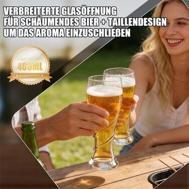 Набор из 6 пивных бокалов 400 мл TOLASTO