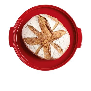 Форма для выпечки хлеба круглая 32,5 см, красная Emile Henry