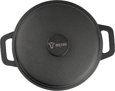 Чавунна жаровня з кришкою 20 см 2,7 л BBQ-Toro