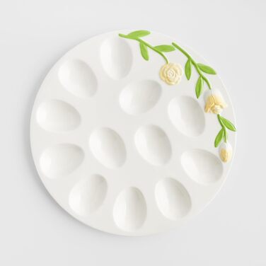 Керамічний піднос для яєць до Великодня 31 см home&you