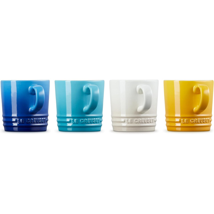 Набор из 4 чашек для капучино 200 мл, разноцветный Riviera Le Creuset
