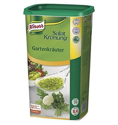 Заправка для салату Knorr Art (Легко готується, універсальна заправка для салату) 1 упаковка (1 x 1 кг) (Садові трави, 1 кг (1 упаковка))