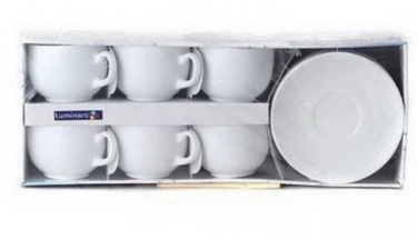 Сервіз чайний LUMINARC ESSENCE WHITE, 12 предметів (6428814)