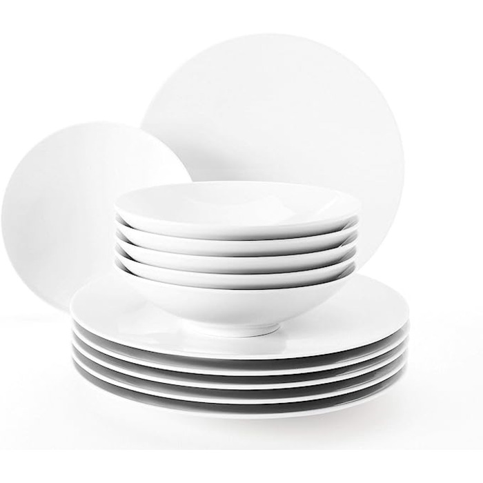 Набор тарелок 12 предметов белый Fashion Seltmann