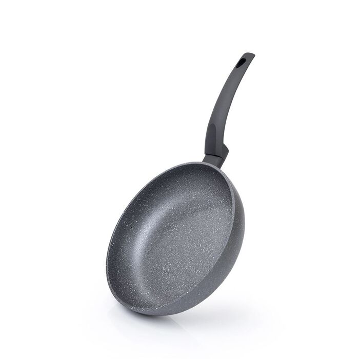 Глибока сковорідка для смаження Fissman GREY STONE 24x6 см (4973)