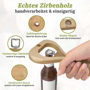 Відкривачка для пляшок з деревини sagl.tirol