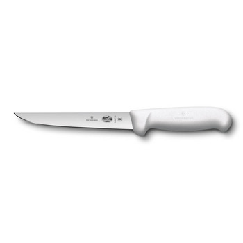 Кухонный нож Victorinox Fibrox Обвалка лезвие 15см белого цвета. Ручка